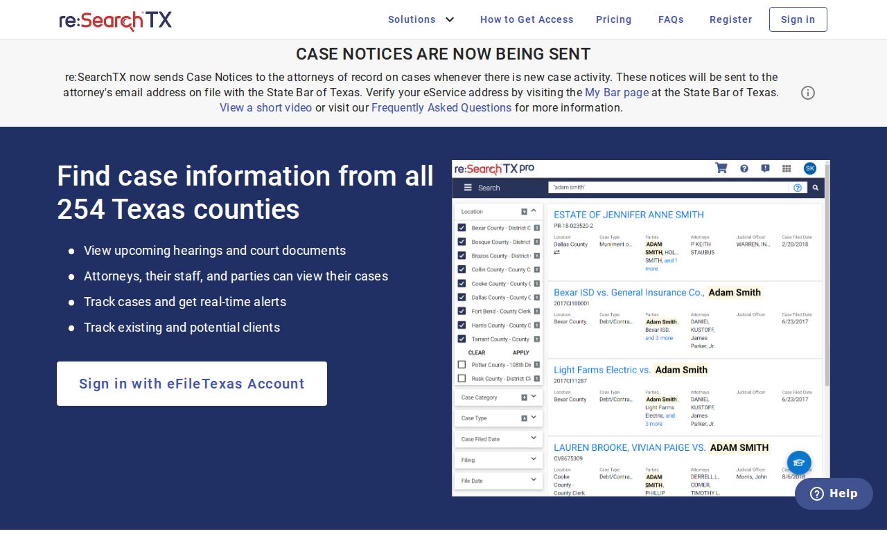 Lubbock County resident lookup Texas appellate research portal